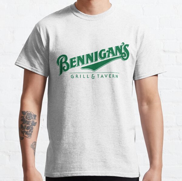 The-Now-Sadly-Defunct Old Bennigan's Irish American Grill and Tavern Logo Classic T-Shirt