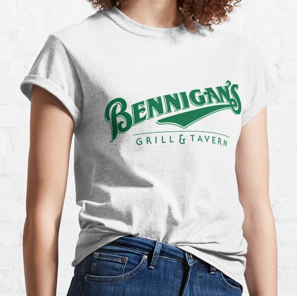 The-Now-Sadly-Defunct Old Bennigan's Irish American Grill and Tavern Logo Classic T-Shirt