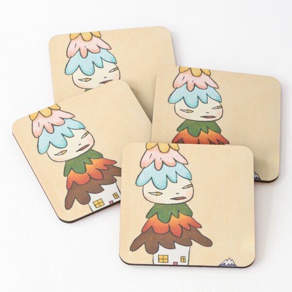Item preview, Yoshitomo Nara Mushroom House Tshirt - Yoshitomo Nara Mushroom House Poster designed and sold by odincap.
