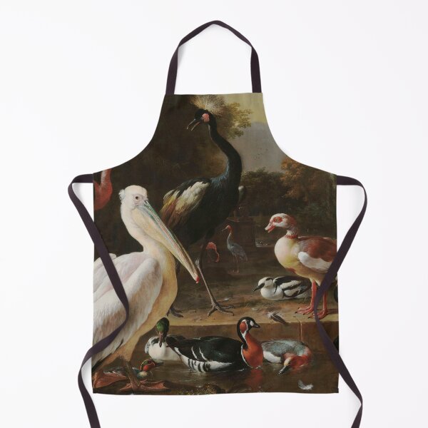 Item preview, A pelican and other birds, large white bird, melchior de hondecoeter designed and sold by Mauswohn.