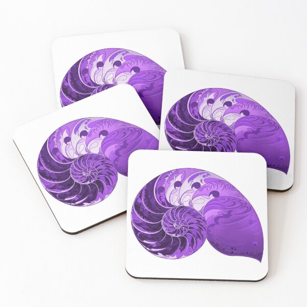 Item preview, Shaded Tears of the Indigo Nautilus - Geometric Art - Septcho21 designed and sold by Amanda Lucas.