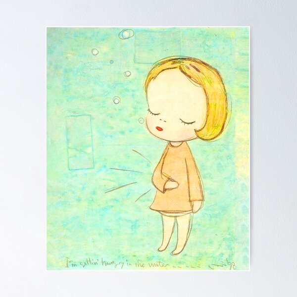 Item preview, Yoshitomo Nara Harry In The Water Poster designed and sold by odincap.