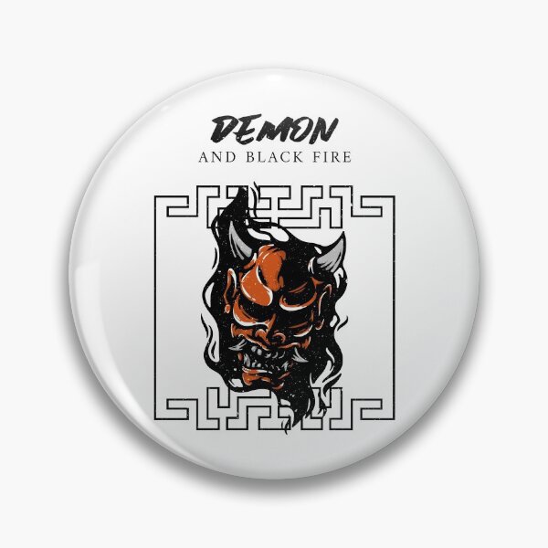 Item preview, Demon and black fire designed and sold by TheHillSpruce.