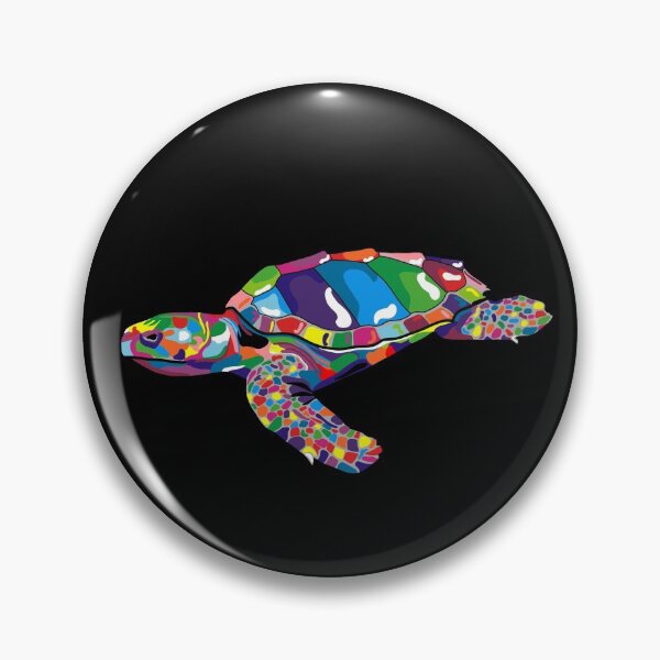 Item preview, Colorful Color Blocked Turtle designed and sold by SharniArt.