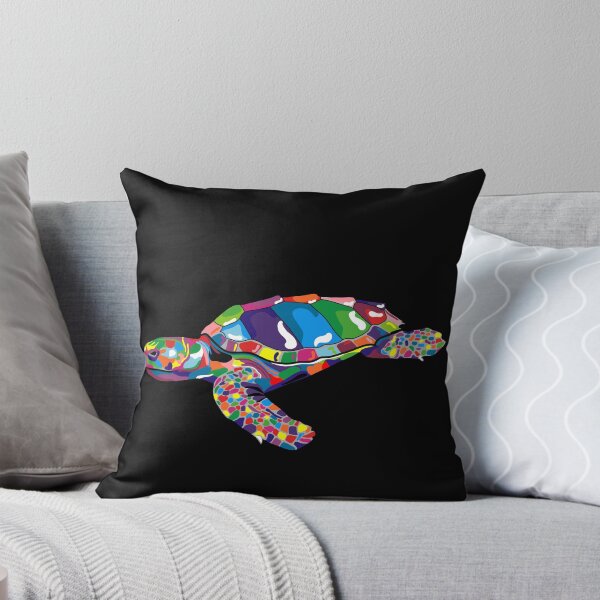 Item preview, Colorful Color Blocked Turtle designed and sold by SharniArt.