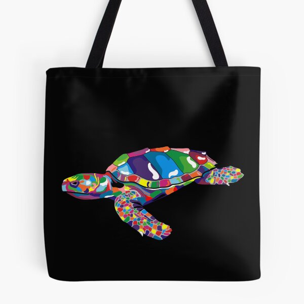 Item preview, Colorful Color Blocked Turtle designed and sold by SharniArt.