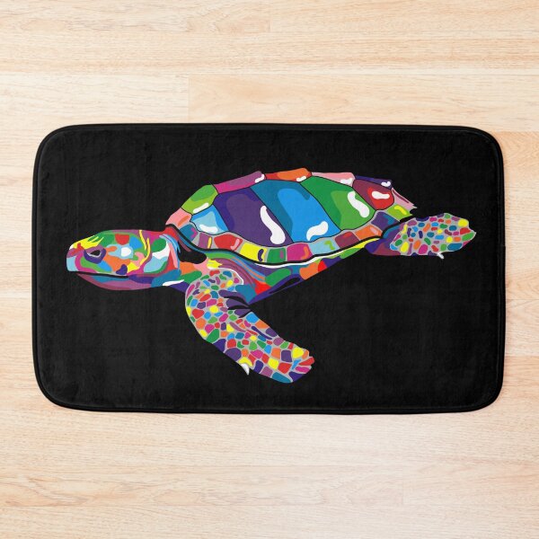 Item preview, Colorful Color Blocked Turtle designed and sold by SharniArt.