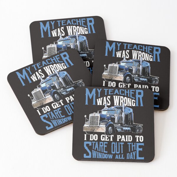 Item preview, My Teacher Was Wrong Trucker Gift Funny Truck Driver Men . designed and sold by HaydenLee162397.