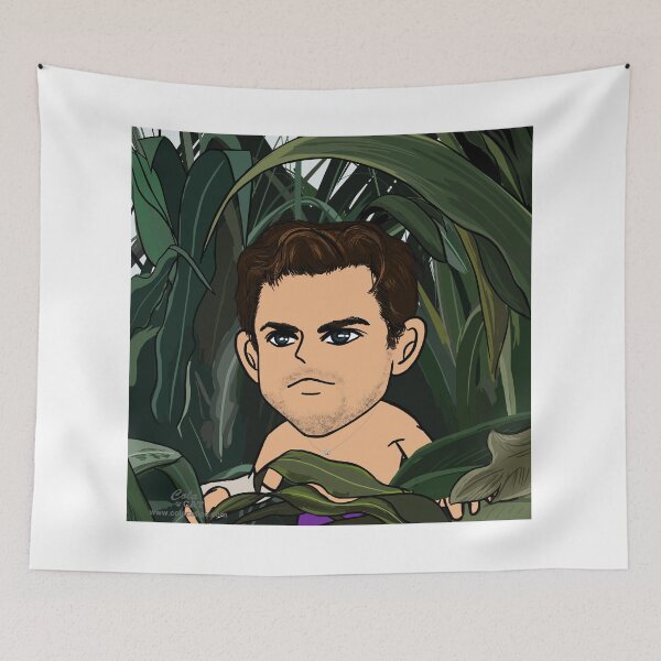 Item preview, Dominic Thiem in forest designed and sold by Colacatlee.