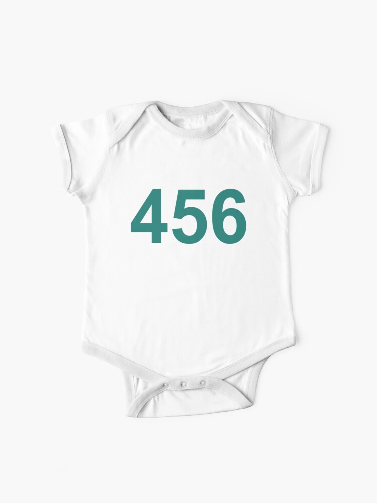 Squid Game Player Number 456 Halloween Costume Cheap Baby One Piece By Senketsusquad Redbubble