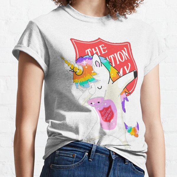 The Salvation Army Unicorn dabbing shirt Long Classic T-Shirt