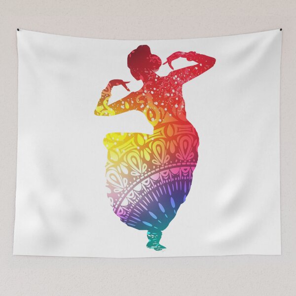 Item preview, Bharatanatyam Classical Indian Dancer Coloured  designed and sold by Karthick Saravanan.