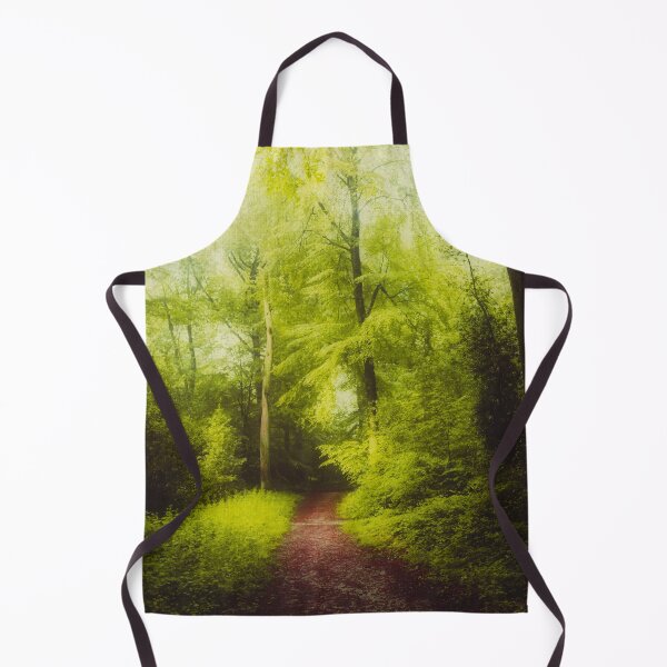 Item preview, red forest walk - path through a lush summer forest designed and sold by Dyrk Wyst Redbubble Shop.