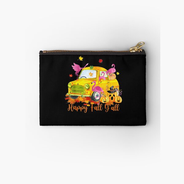 Item preview, Happy Fall Yall Flamingo Truck Pumpkin Autumn Thanksgiving designed and sold by KajaSzulc.