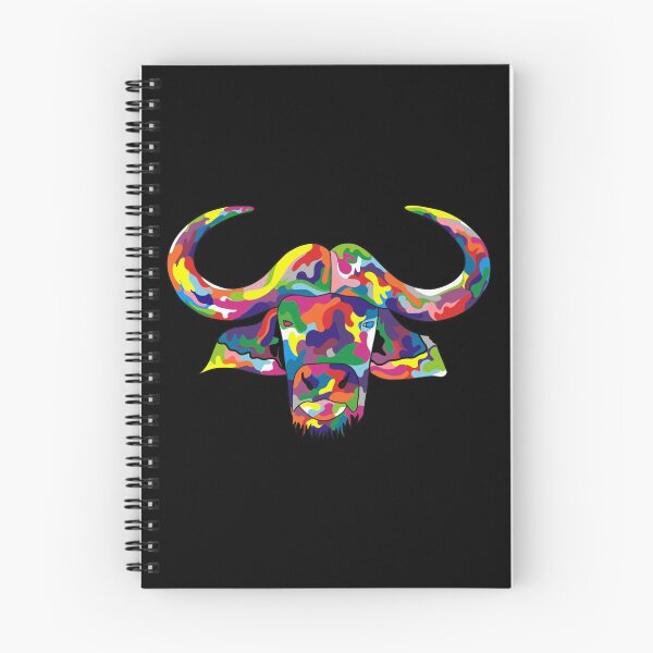 Item preview, Colorful Color Blocked Buffalo designed and sold by SharniArt.