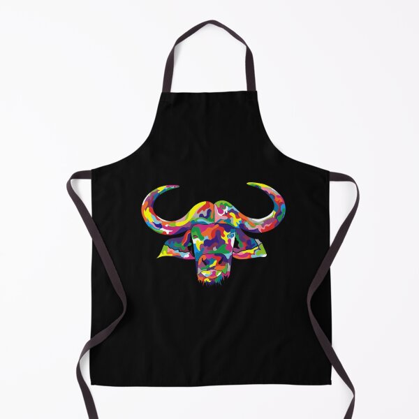 Item preview, Colorful Color Blocked Buffalo designed and sold by SharniArt.