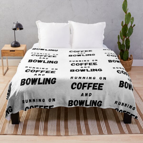 Item preview, Running On Coffee And Bowling Funny Saying designed and sold by LuckyKermit.