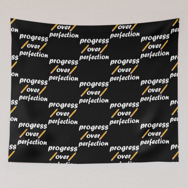 Item preview, motivational progress over perfection back to school teacher designed and sold by creative555.