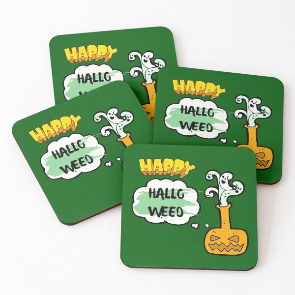 Item preview, FUNNY HAPPY HALLO WEED Pumpkin designed and sold by OMdesign10.