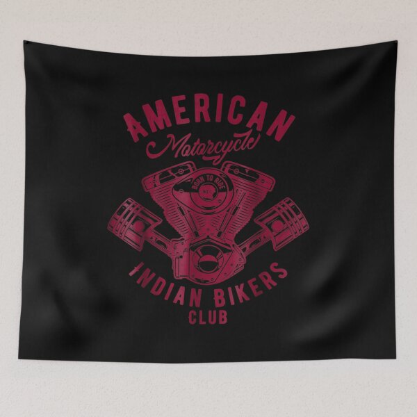 Item preview, Vintage American Motorcycle Indian Bikers Club designed and sold by bessiey23.