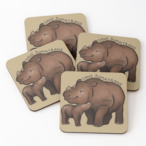 Item preview, Save Sumatran Rhinos designed and sold by PinkRhino24.