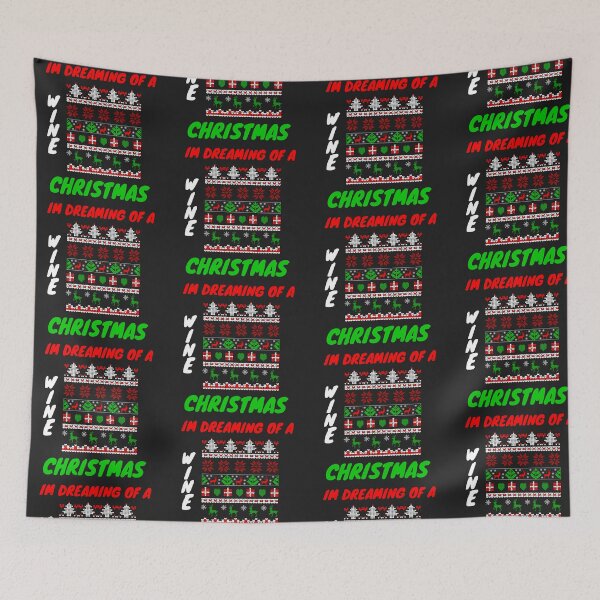Item preview, IM DREAMING OF A WINE CHRISTMAS designed and sold by Luckydoe1.