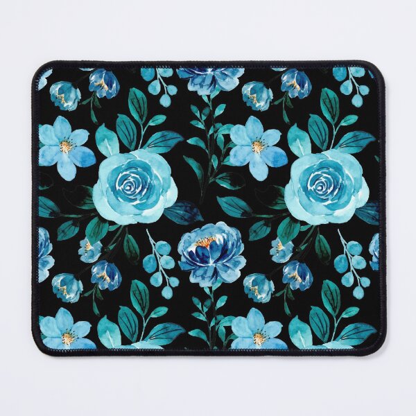 Item preview, blue Boho aesthetic watercolor flowers,  iPhone and Samsung Galaxy case cover designed and sold by RoManSmArt.