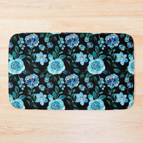 Item preview, blue Boho aesthetic watercolor flowers,  iPhone and Samsung Galaxy case cover designed and sold by RoManSmArt.