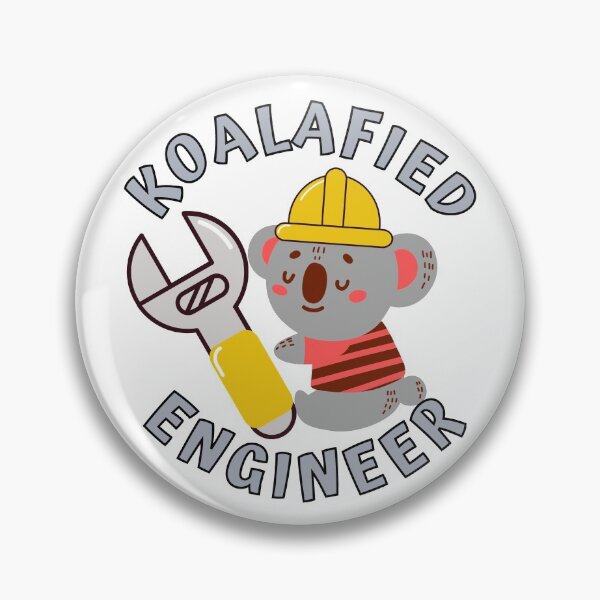 Item preview, Koalafied Engineer - Funny Koala Pun designed and sold by Onewivnacher.