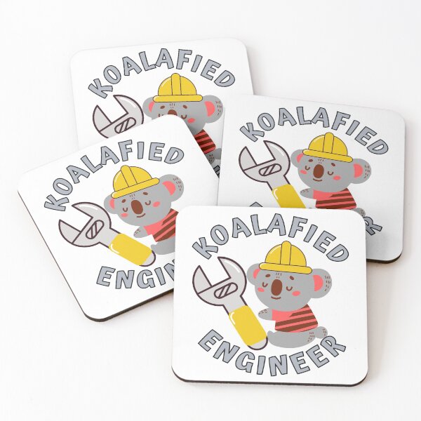 Item preview, Koalafied Engineer - Funny Koala Pun designed and sold by Onewivnacher.
