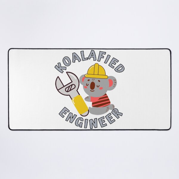 Item preview, Koalafied Engineer - Funny Koala Pun designed and sold by Onewivnacher.