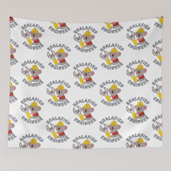 Item preview, Koalafied Engineer - Funny Koala Pun designed and sold by Onewivnacher.