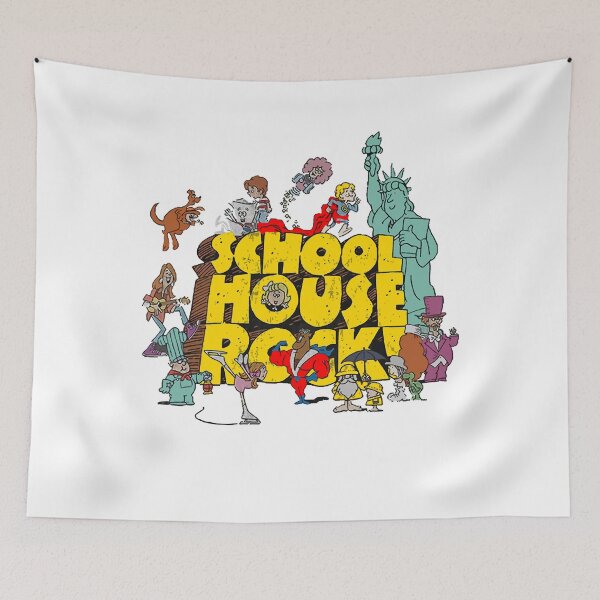 Aperçu de l'œuvre Schoolhouse Rock Série de courts métrages éducatifs musicaux animés pour enfants Animal Shr Full House G créée et vendue par Schoolhousestys.