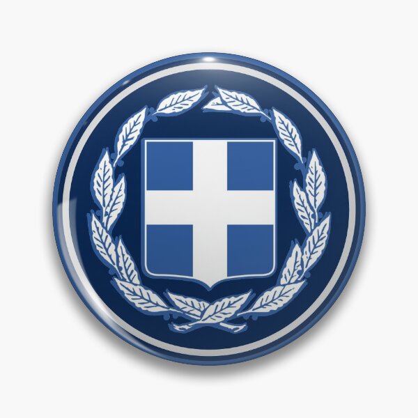 Item preview, Greece Circled Coat of Arms designed and sold by PatternsUp.