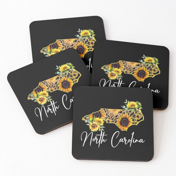 Item preview, North Carolina Sunflower Leopard State Map designed and sold by bessiey23.