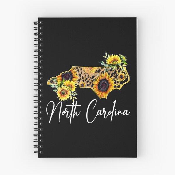 Item preview, North Carolina Sunflower Leopard State Map designed and sold by bessiey23.