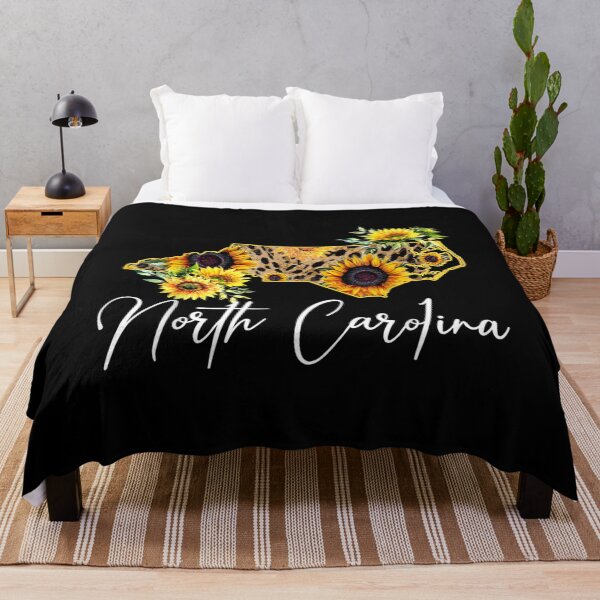 Item preview, North Carolina Sunflower Leopard State Map designed and sold by bessiey23.