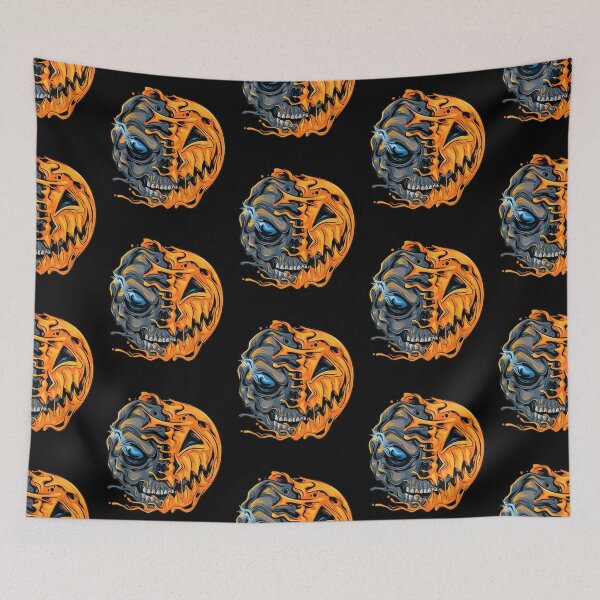 Item preview, Boys Halloween Pumpkin Skull Zombie Graphic designed and sold by pinkard.
