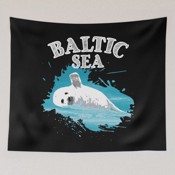 Item preview, Baltic Sea vacation with seal seal in the sea designed and sold by Denis Rösler.