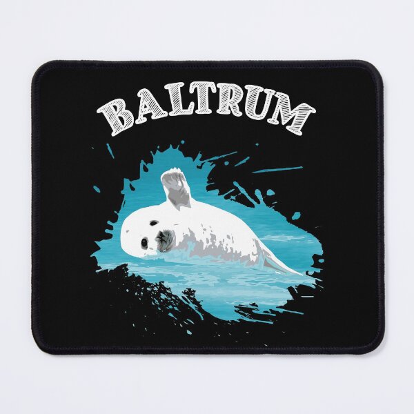 Item preview, Baltrum North Sea island with seal harbor seal in the sea designed and sold by Denis Rösler.