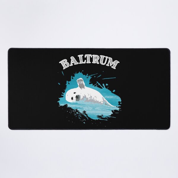 Item preview, Baltrum North Sea island with seal harbor seal in the sea designed and sold by Denis Rösler.