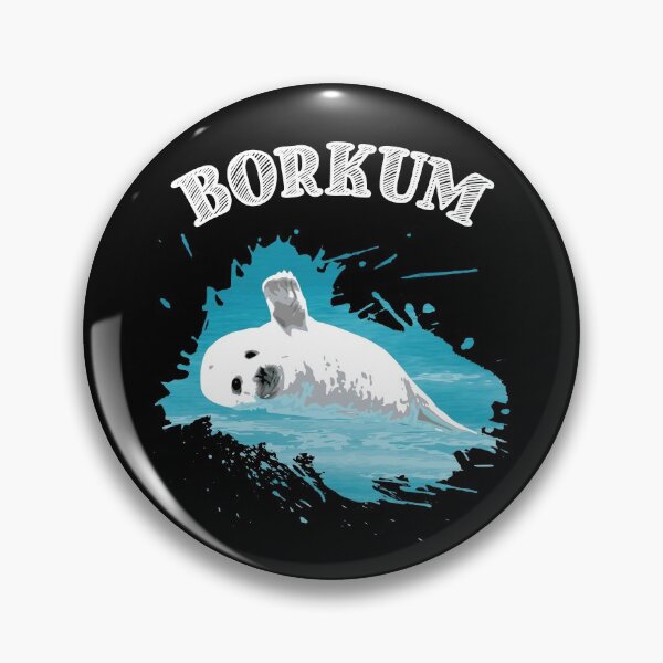 Item preview, Borkum North Sea island with seal seal in the sea designed and sold by Denis Rösler.