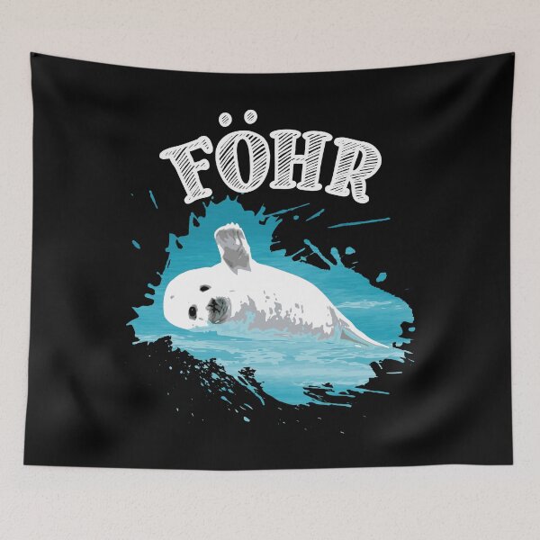 Item preview, Foehr North Sea island with seal seal in the sea designed and sold by Denis Rösler.