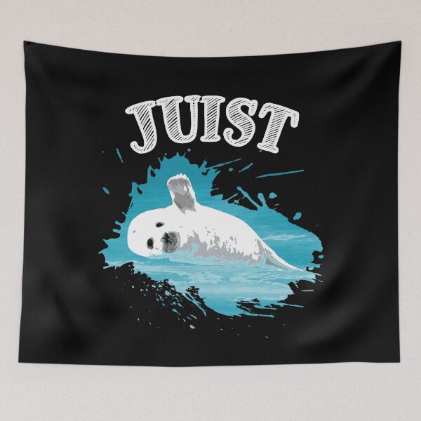 Item preview, Juist North Sea island with seal harbor seal in the sea designed and sold by Denis Rösler.
