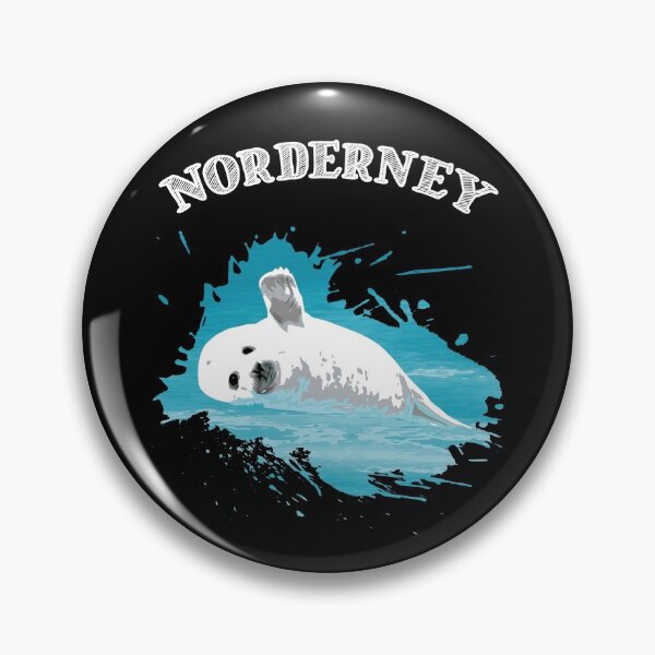 Item preview, Norderney North Sea island with seal seal in the sea designed and sold by Denis Rösler.
