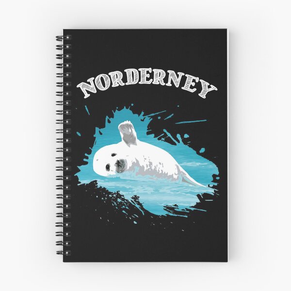 Item preview, Norderney North Sea island with seal seal in the sea designed and sold by Denis Rösler.