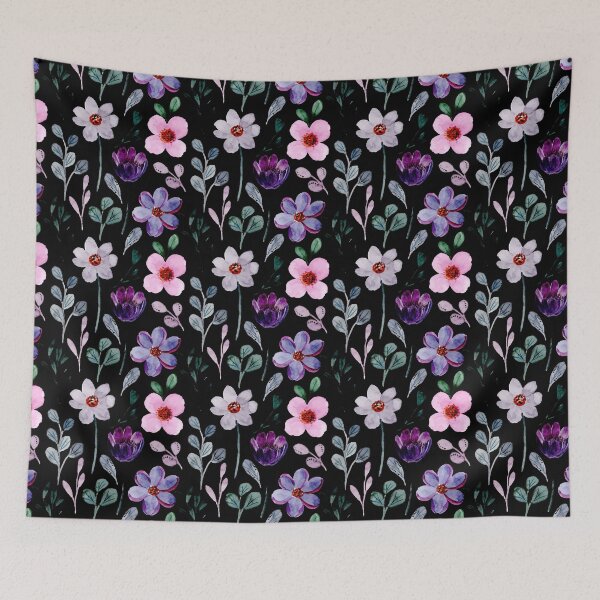 Item preview, Pink, purple Boho aesthetic watercolor flowers,,  iPhone and Samsung Galaxy case cover designed and sold by RoManSmArt.