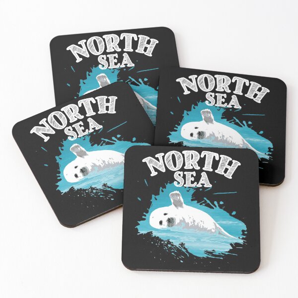 Item preview, North Sea coast vacation with seal seal in the sea designed and sold by Denis Rösler.