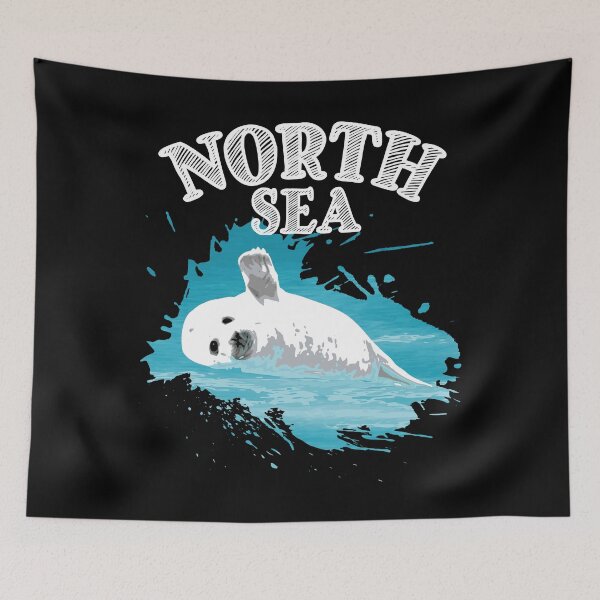 Item preview, North Sea coast vacation with seal seal in the sea designed and sold by Denis Rösler.