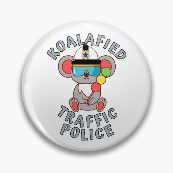 Item preview, Koalafied Traffic Police - Funny Koala Pun designed and sold by Onewivnacher.